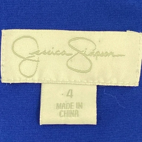 JESSICA Simpson Blue One Shoulder Mini Dress 4 - Picture 15 of 15